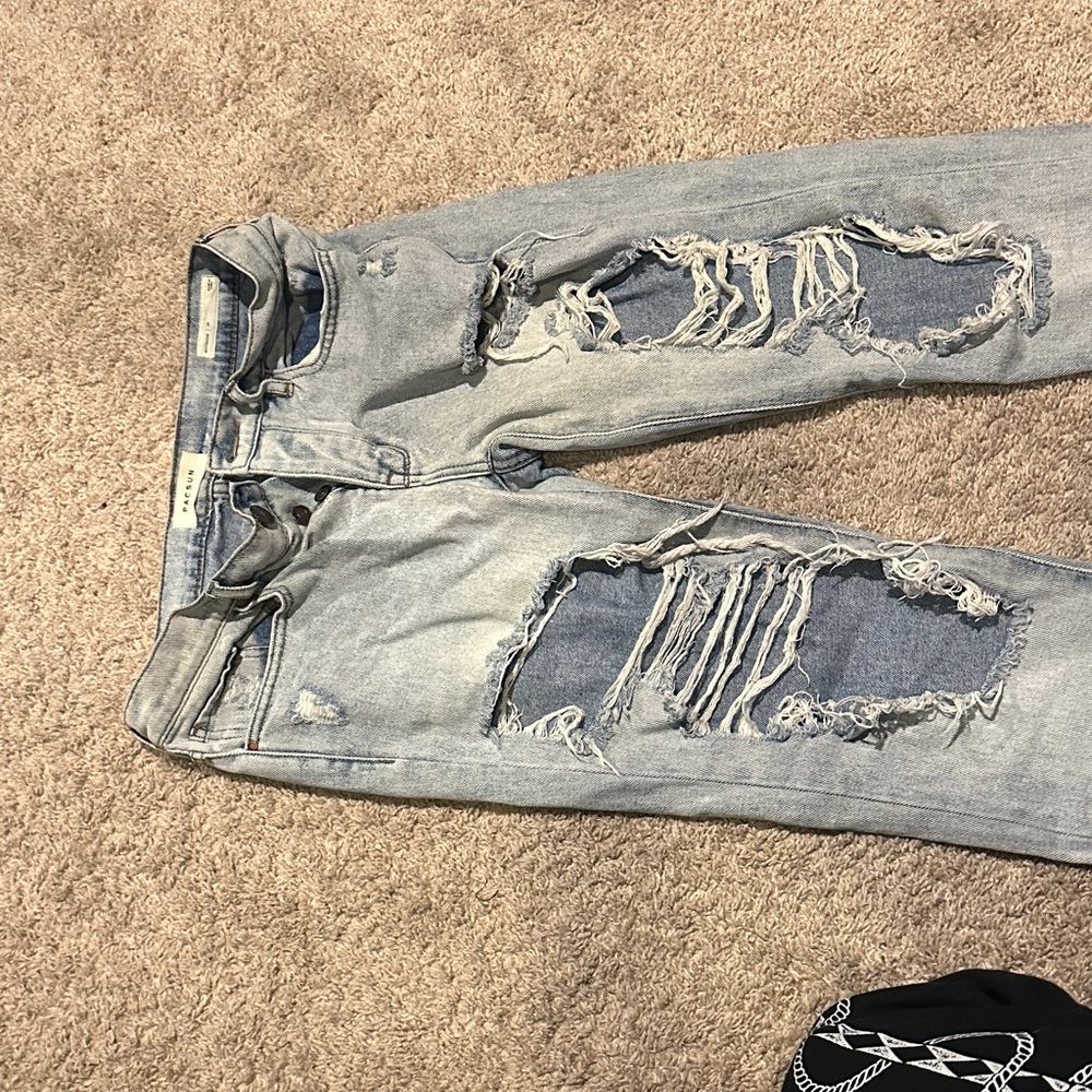 PACSUN Light Blue Boyfriend Jeans